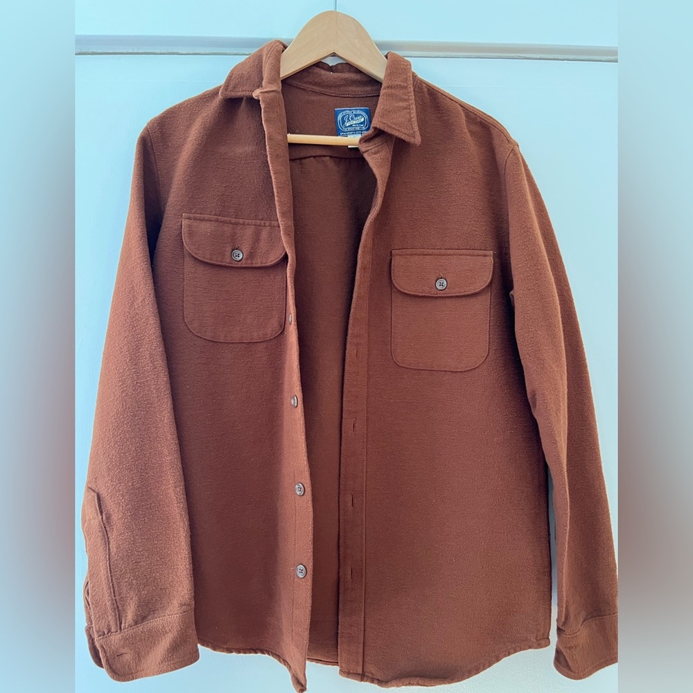 J Crew Men's Brown Shirt Jacket